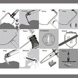 Pala plegable portátil, multiherramienta de acampada,iunio.