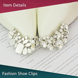 casualfashion 2 Pcs encantador de la mujer brillantes zapato Clips Doble Hebillas Zapatos Decoración para Boda Fiesta