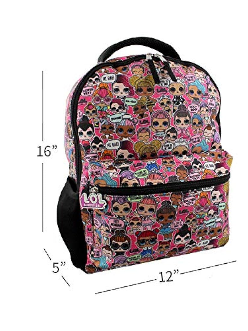 L.O.L. Sorpresa! Mochila escolar para niñas de 16.0