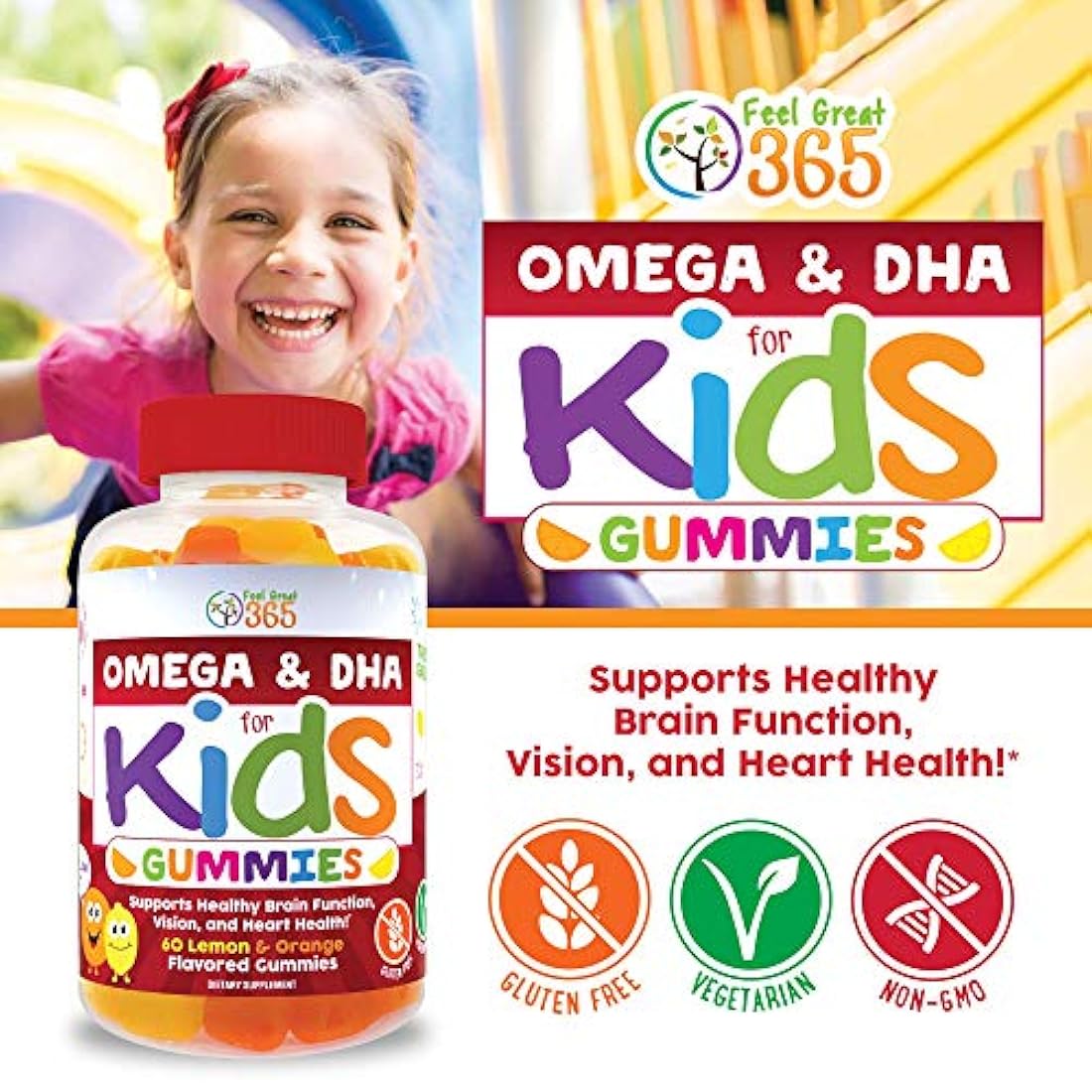 Vitaminas de gomitas con omega para niños: Omega 3-6-9 DHA