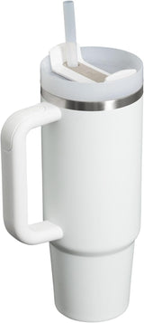 Vaso aislado con tapa y popote para agua té helado o café
