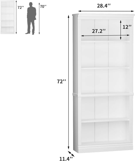 Estantería Alta Furniwell de 5 Estantes, 72 para Almacenaje