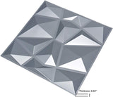 Art3d 3D Revestimiento con textura 3D para pared color gris