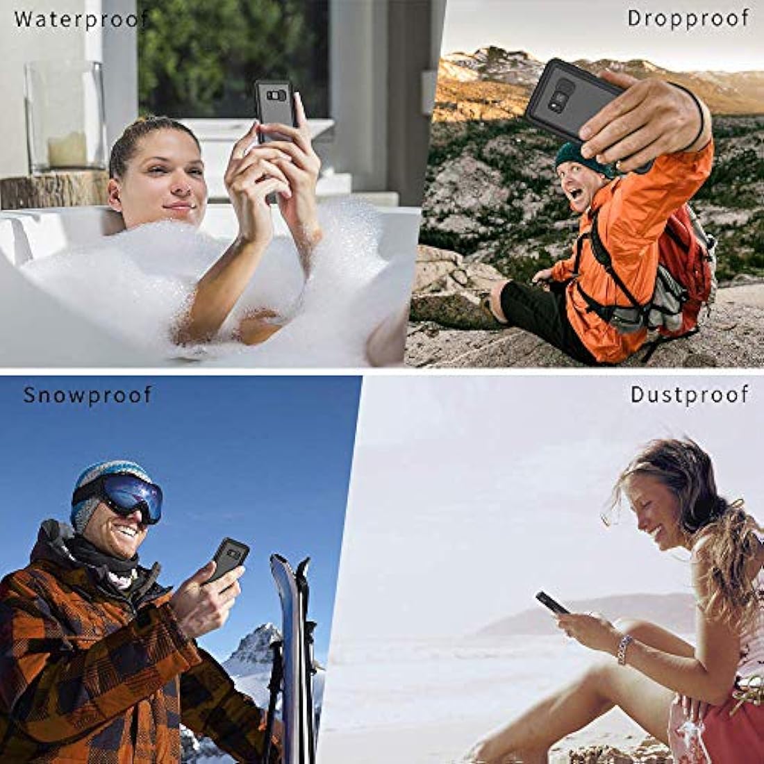 Lanhiem - Funda impermeable a prueba de golpes