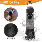 KOOLTAIL Calcetines antideslizantes para perro – Botas impermeables para perros al aire libre con protector de patas con correa de control de tracción para suelos de madera dura