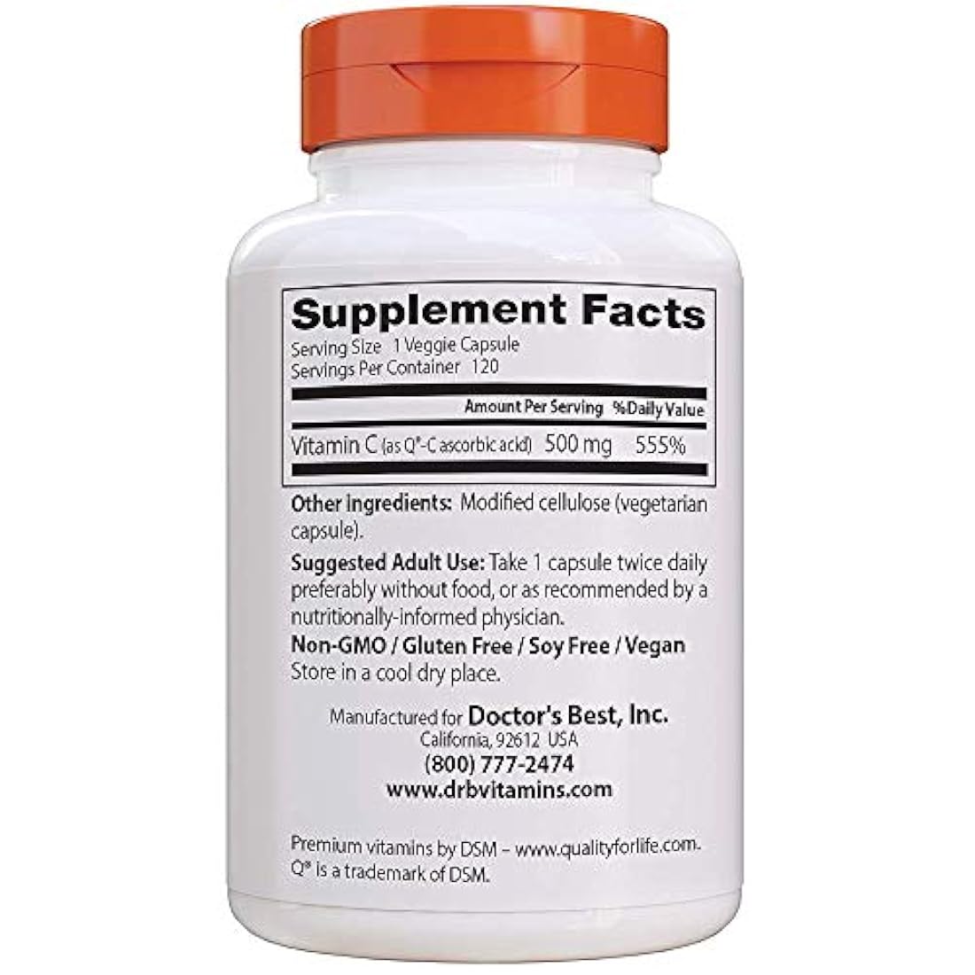 Vitamina C 500mg 120 unidades