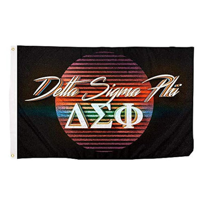 Bandera de Delta Sigma Phi 80's Letra de fraternidad