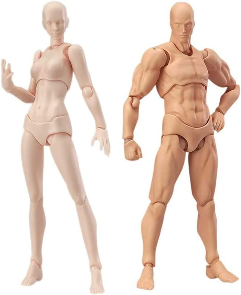 Maniquí AXITWXIT para Dibujo, Set Hombre y Mujer, Artistas