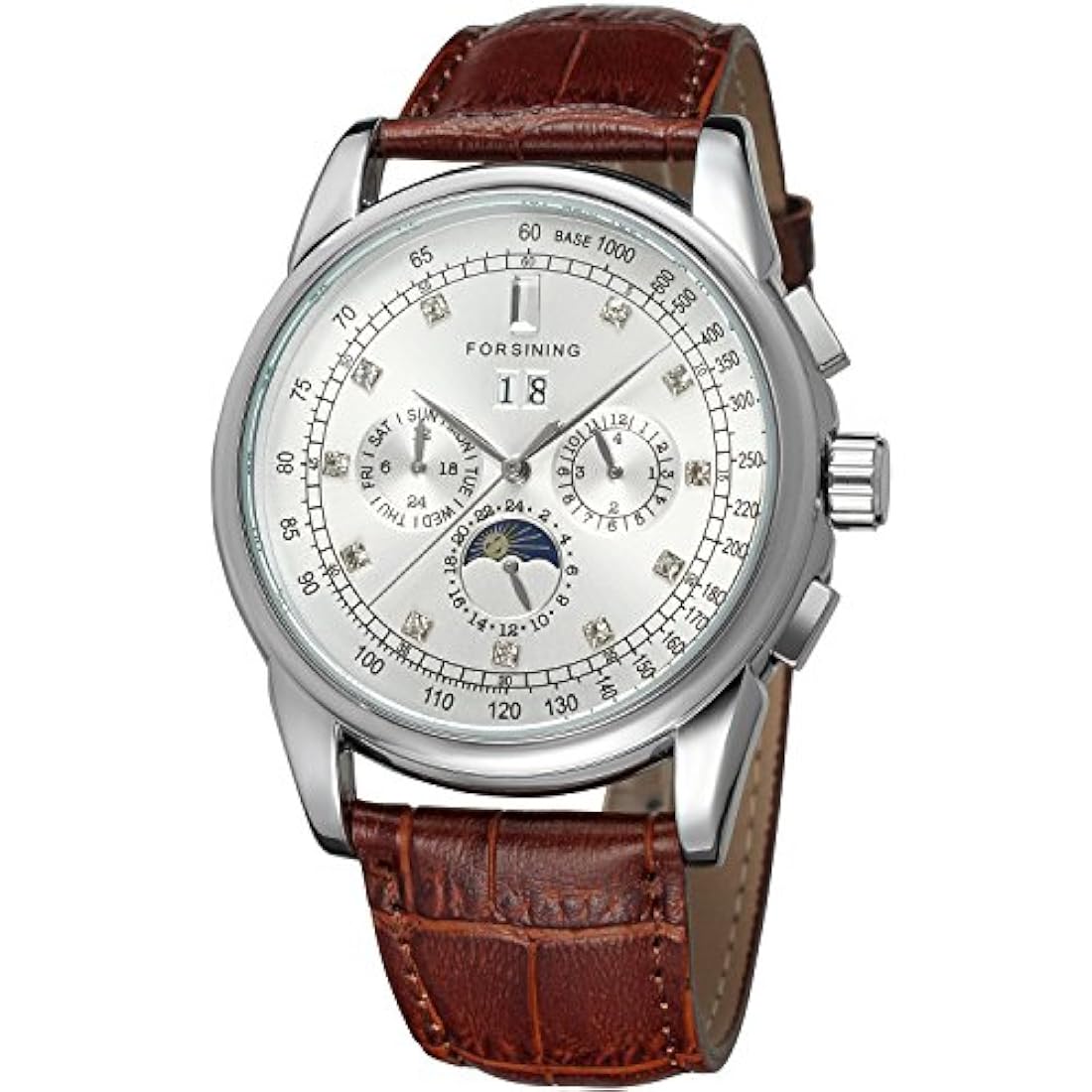 forsining reloj de muñeca de los hombres Calendario