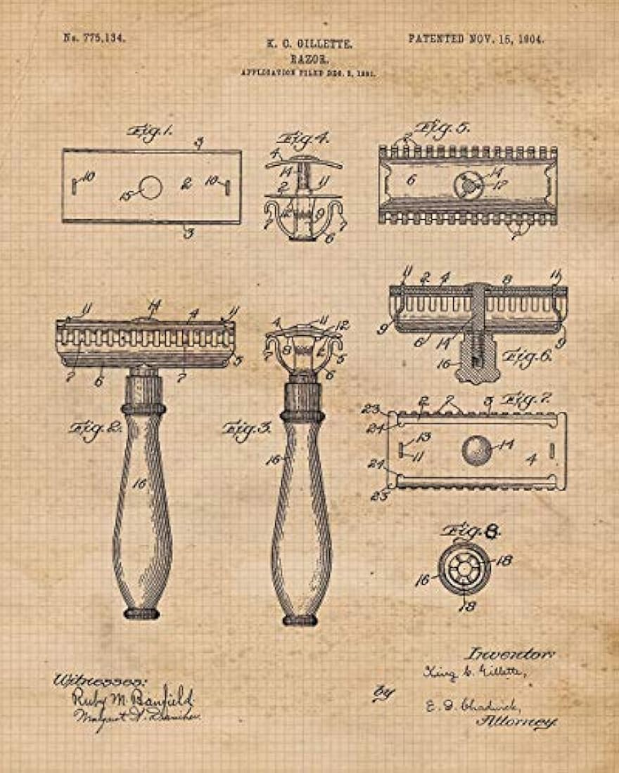 Impresiones de carteles vintage de arte  de barbero