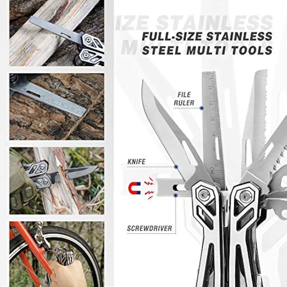 Mossy Roble Multiherramienta, 21 en 1 cuchillo de bolsillo