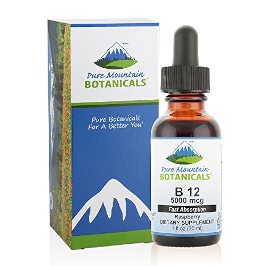 B12 vitamina 5000 mcg - Kosher B12 gotas en botella de 1 oz
