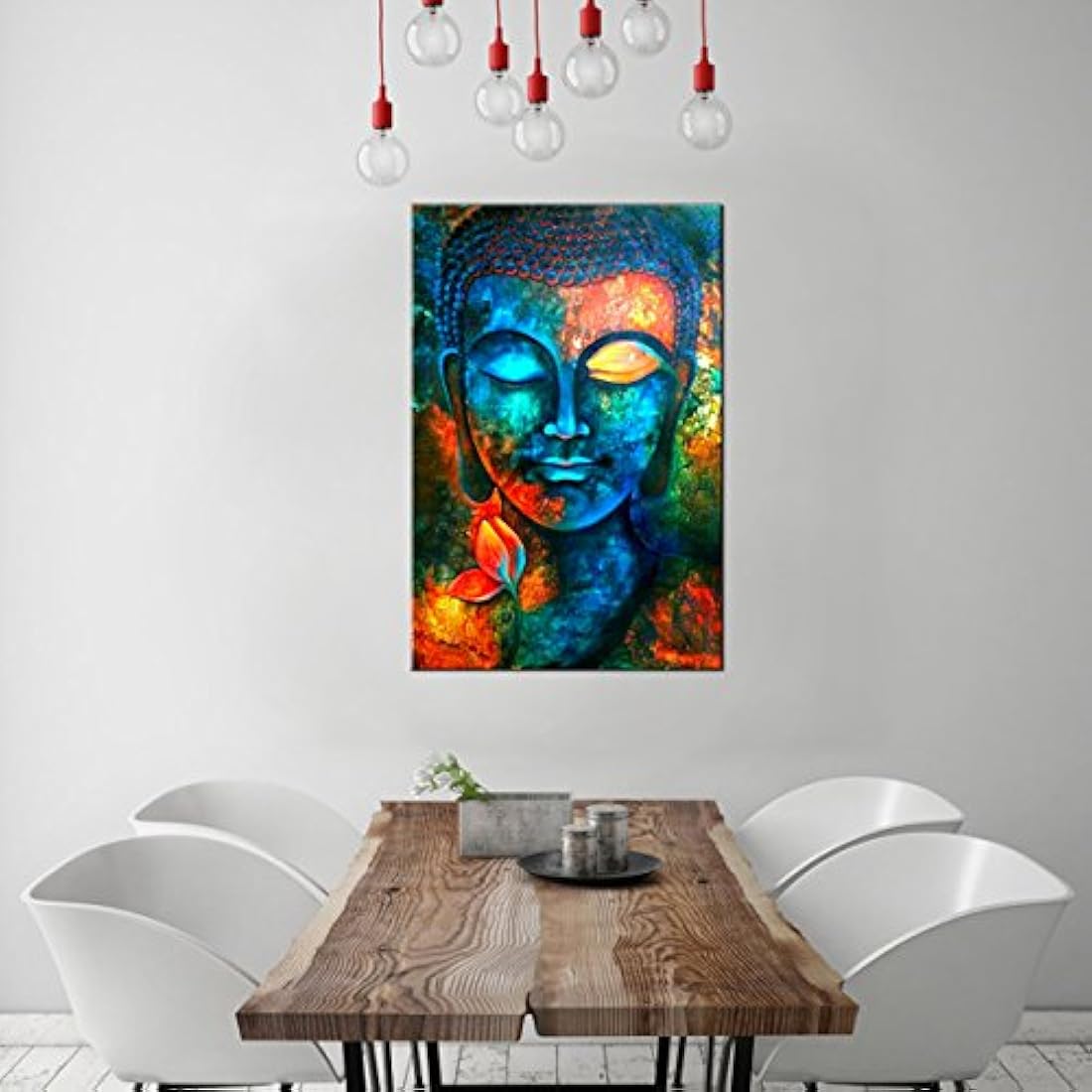 Lienzo SUNFROWER ART decorativo para pared, diseño de Buda