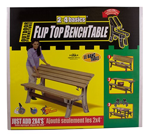 banco con mesa plegable