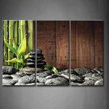 Cuadro de 3 paneles para pared con diseño de balneario