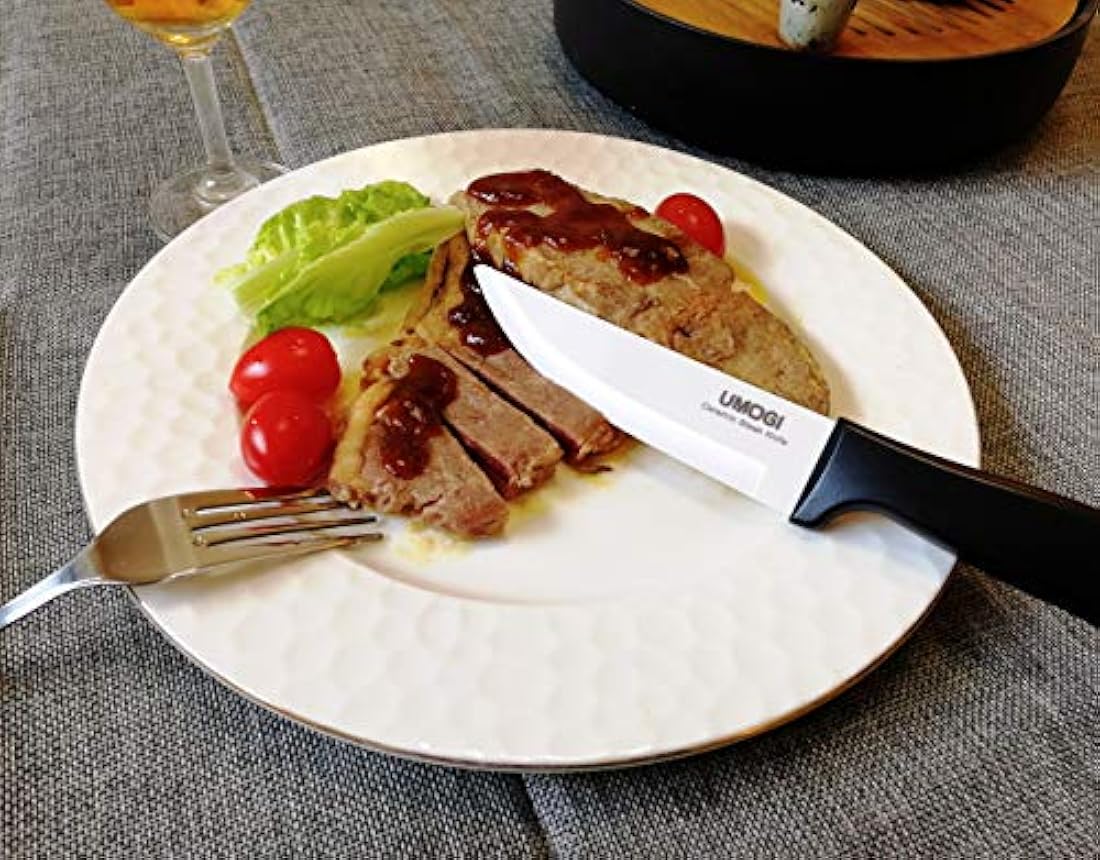 Juego de 4 cuchillos de cerámica para carne