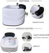 Bañera portátil de pedicura para pies, cuenco de pedicura