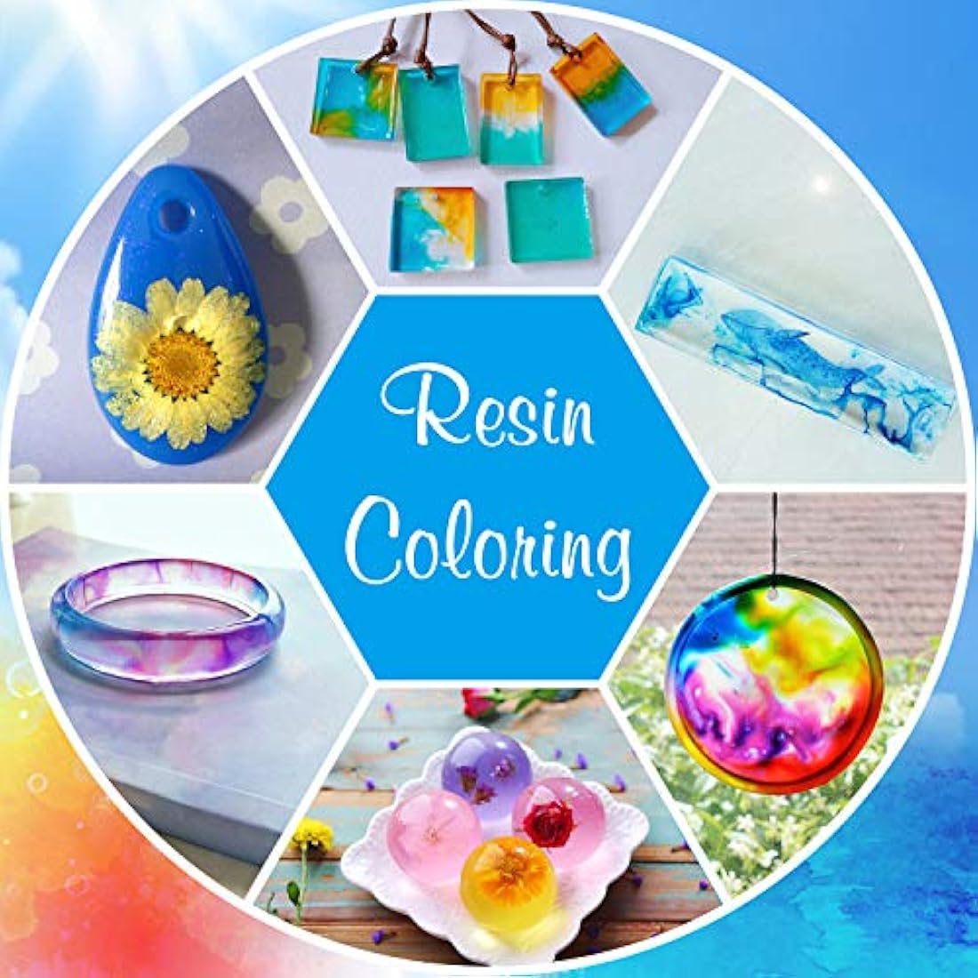 Resina UV – Resina epoxi endurecida ultravioleta mejorada de 17.64 oz para bricolaje y fabricación de joyas, molde de resina para bricolaje – Pegamento UV Solar Cure Resina activada por luz solar para fundición y revestimiento, decoración de manualidades