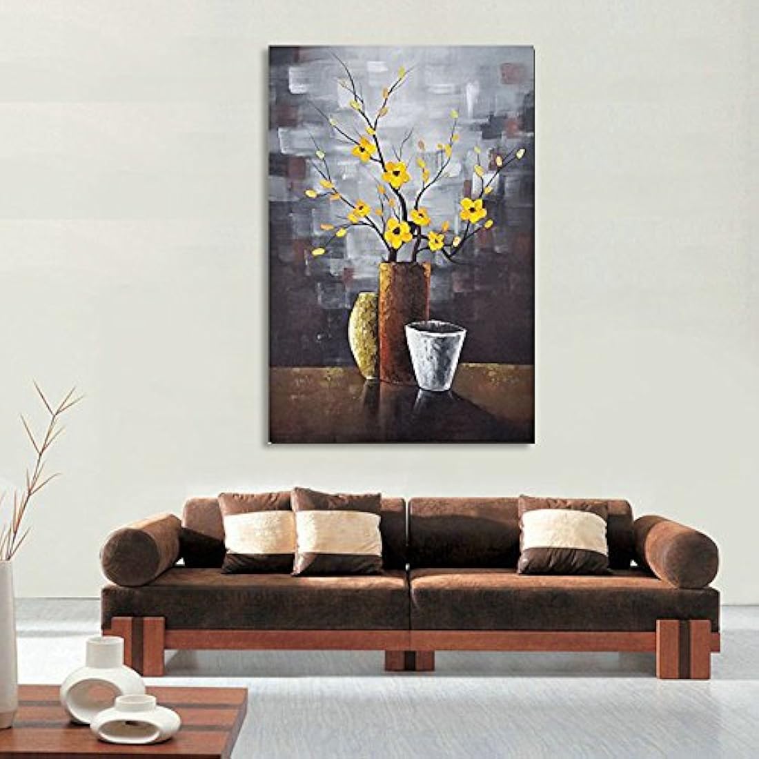wieco Art obras de arte contemporáneo abstracto flor