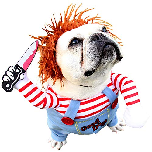 Disfraz de mascota mortal para perro, disfraz de perro