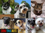 Perro ID Tag para perros  Grande  1.25 pulgadas