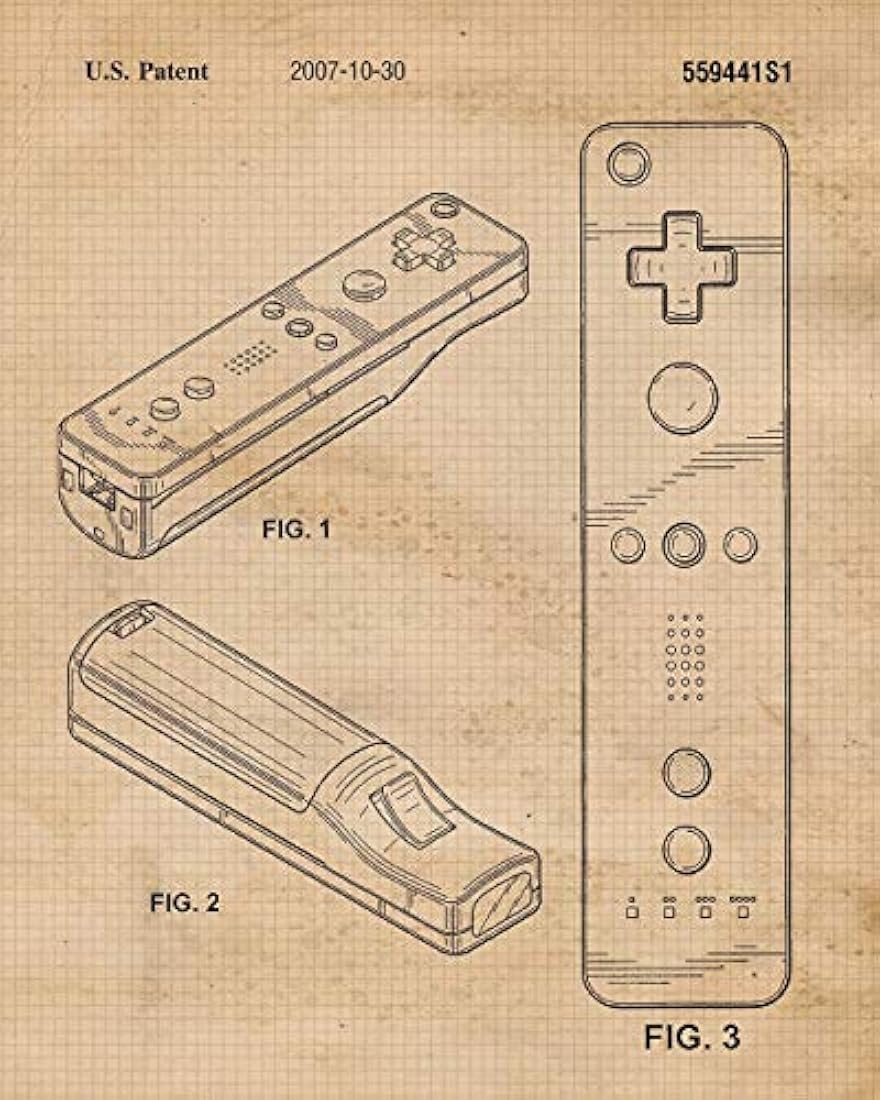 Impresiones de carteles vintage de patentes de Nintendo