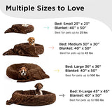 Best Friends by Sheri Cama original para perros y gatos con forma de dona, en piel sintética o de lujo, lavable a máquina, cojín alto, varios tamaños S-XL