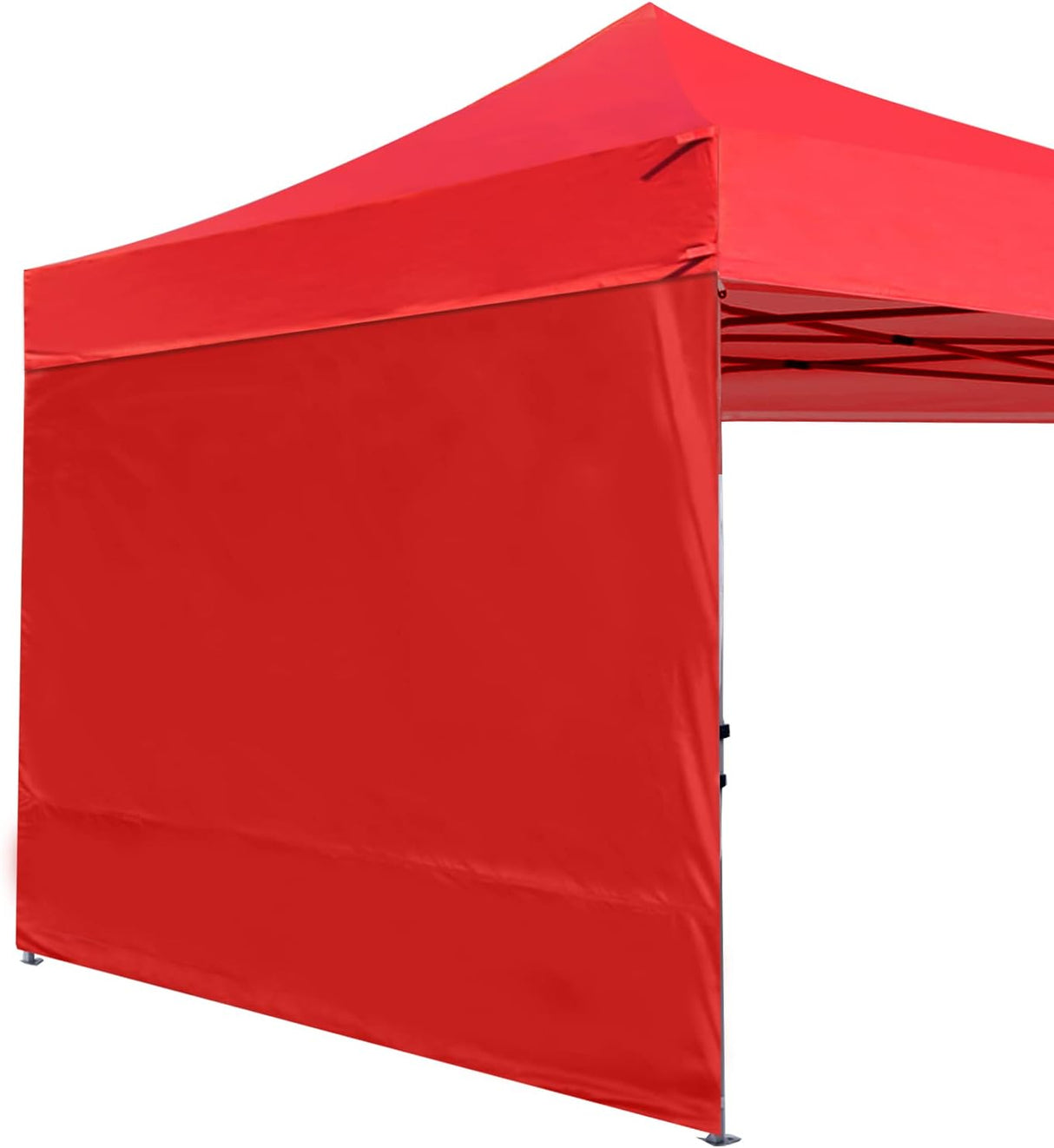 Toldo desplegable 10'x10' con pared lateral y cintas de sujeción