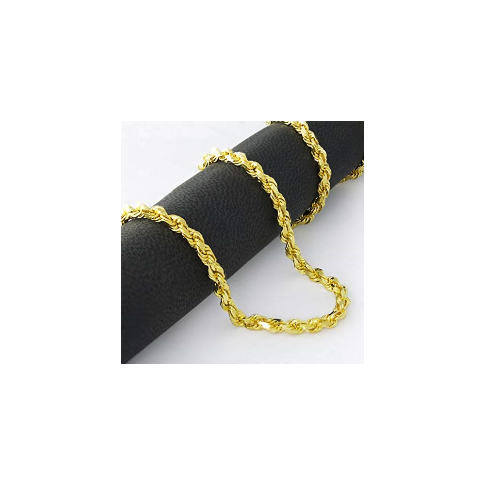 Pulseras de oro amarillo de 14 quilates con corte