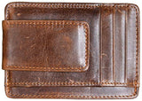 Hopsooken cartera con bolsillo frontal para hombre