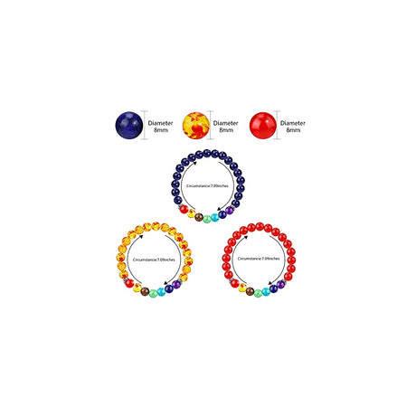 Pulseras y tobilleras de chakra para mujer