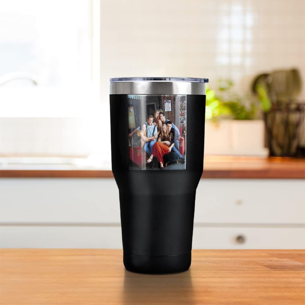 Taza de acero inoxidable LOGOVISION 30 oz, aislada, tapa a prueba de fugas