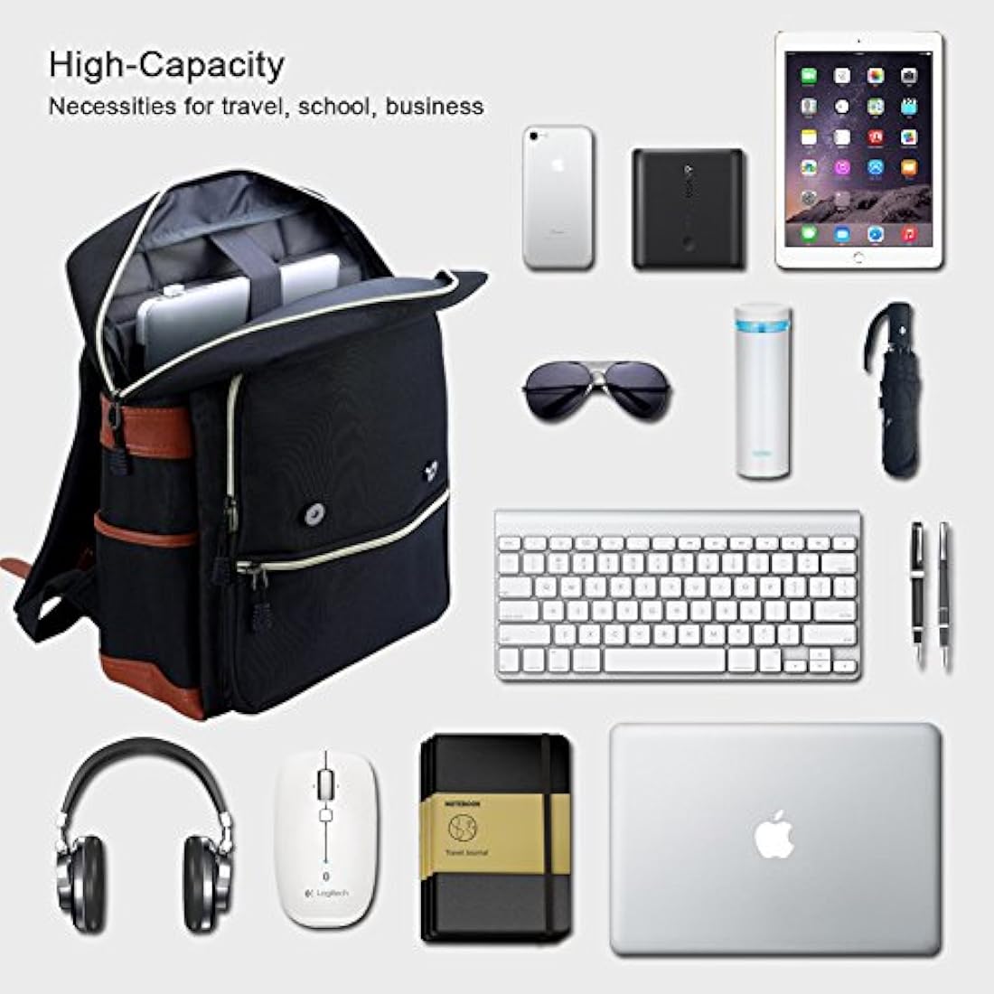 Mochila para computadora portátil con puerto de carga USB
