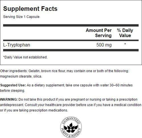 Swanson L-triptófano 500 mg