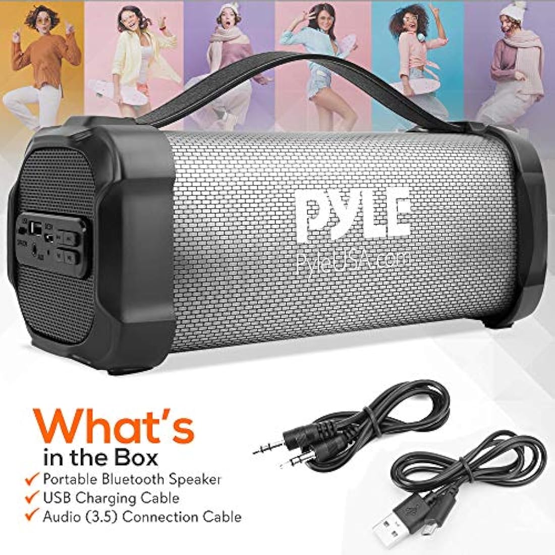 Parlante Portátil con Bluetooth PYLE-HOME PBMSPRG4