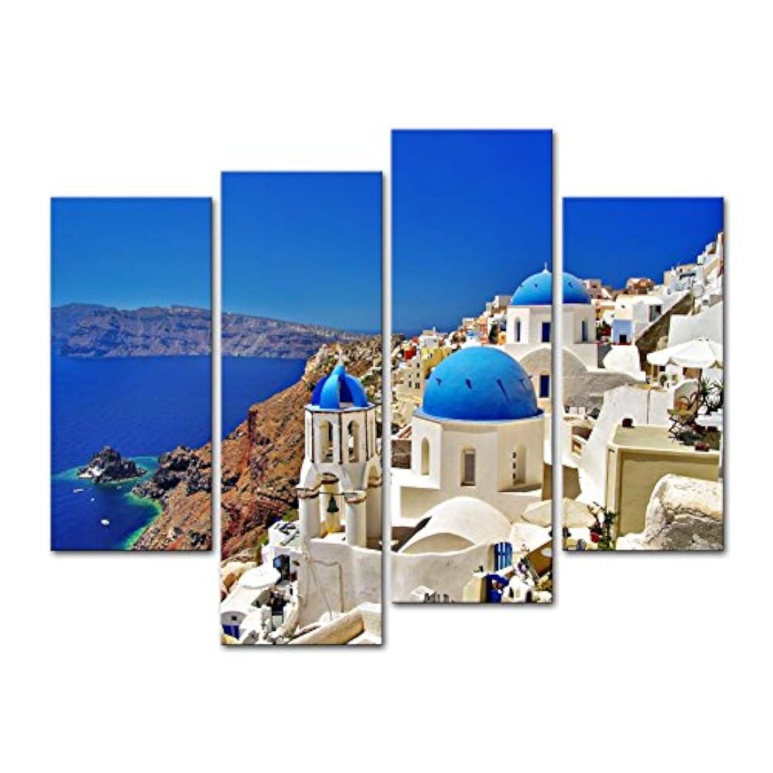 Cuadro en lienzo para Decoración del hogar isla de Santorini