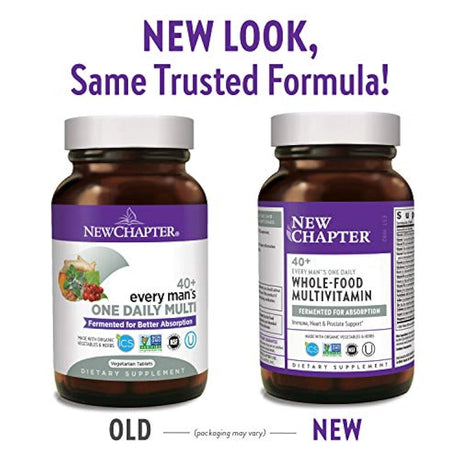 Tabletas multivitamínicas para hombres de más de 40 años, uso diario, de New Chapter, 371, 1, 1