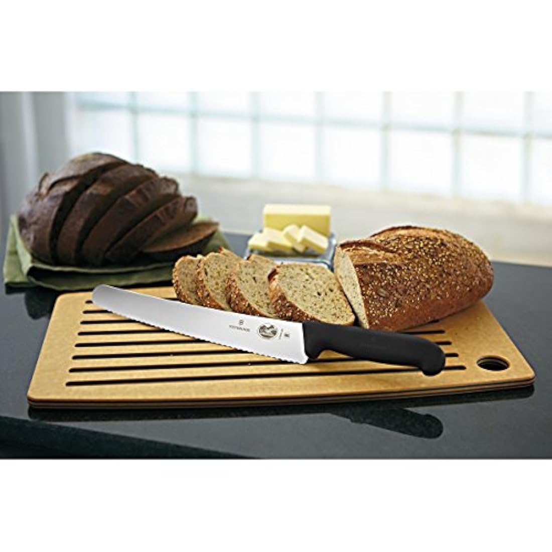 Victorinox - Cuchillo para pan, 26,035 cm, Negro