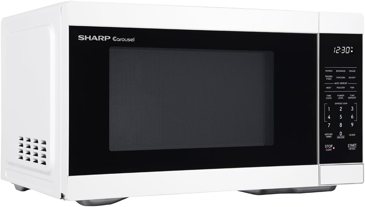 Microondas SHARP 1.1 CuFt 1000W con Plato Giratorio SMC1161KW