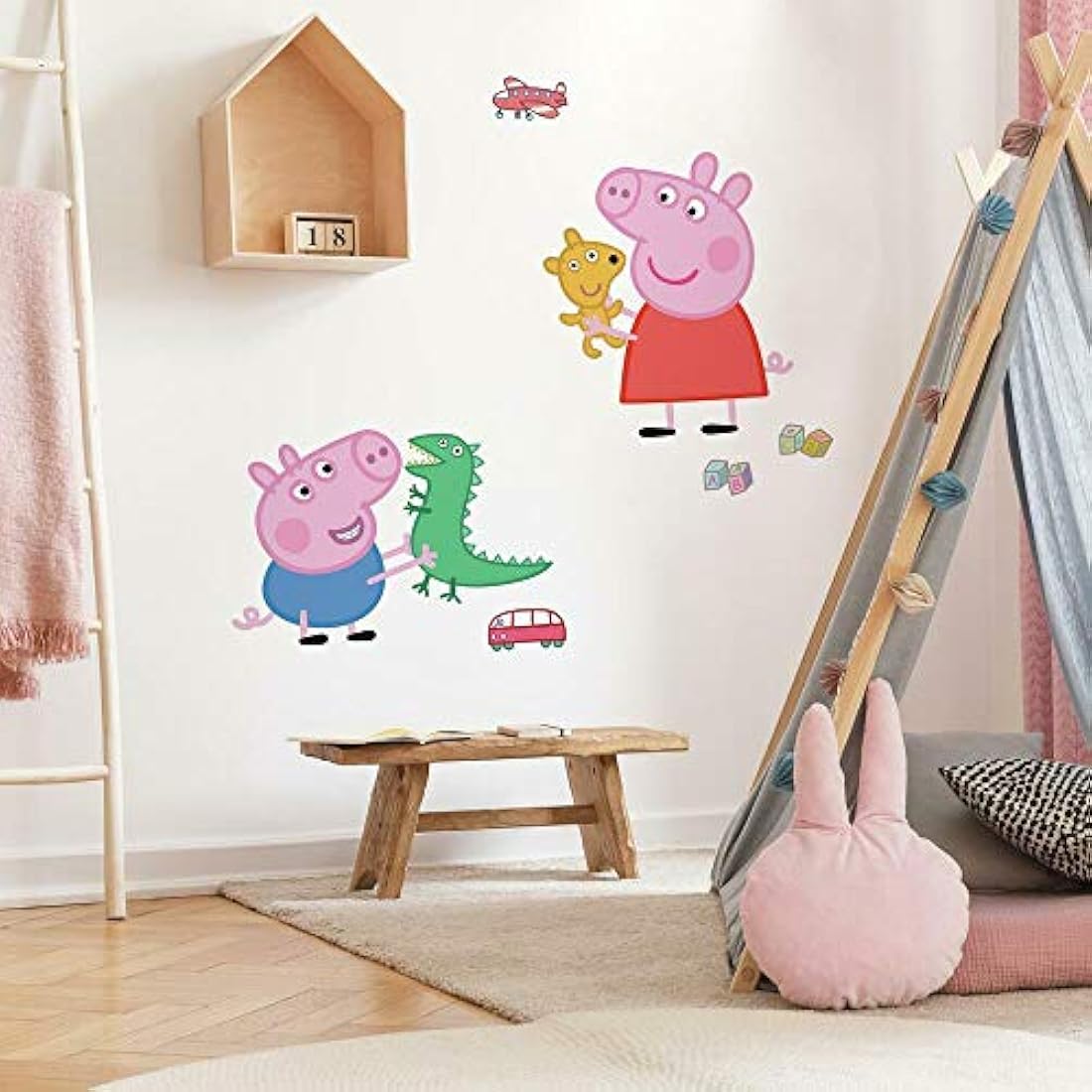 Peppa Pig y George decorativo para pared
