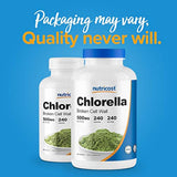 Nutricost Cápsulas Clorella 500 mg, 240 Cápsulas, 1 botella