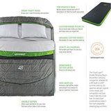SylvanSport Saco de dormir con capa de nube, capas acolchadas adaptables que proporcionan comodidad y calidez en invierno y verano