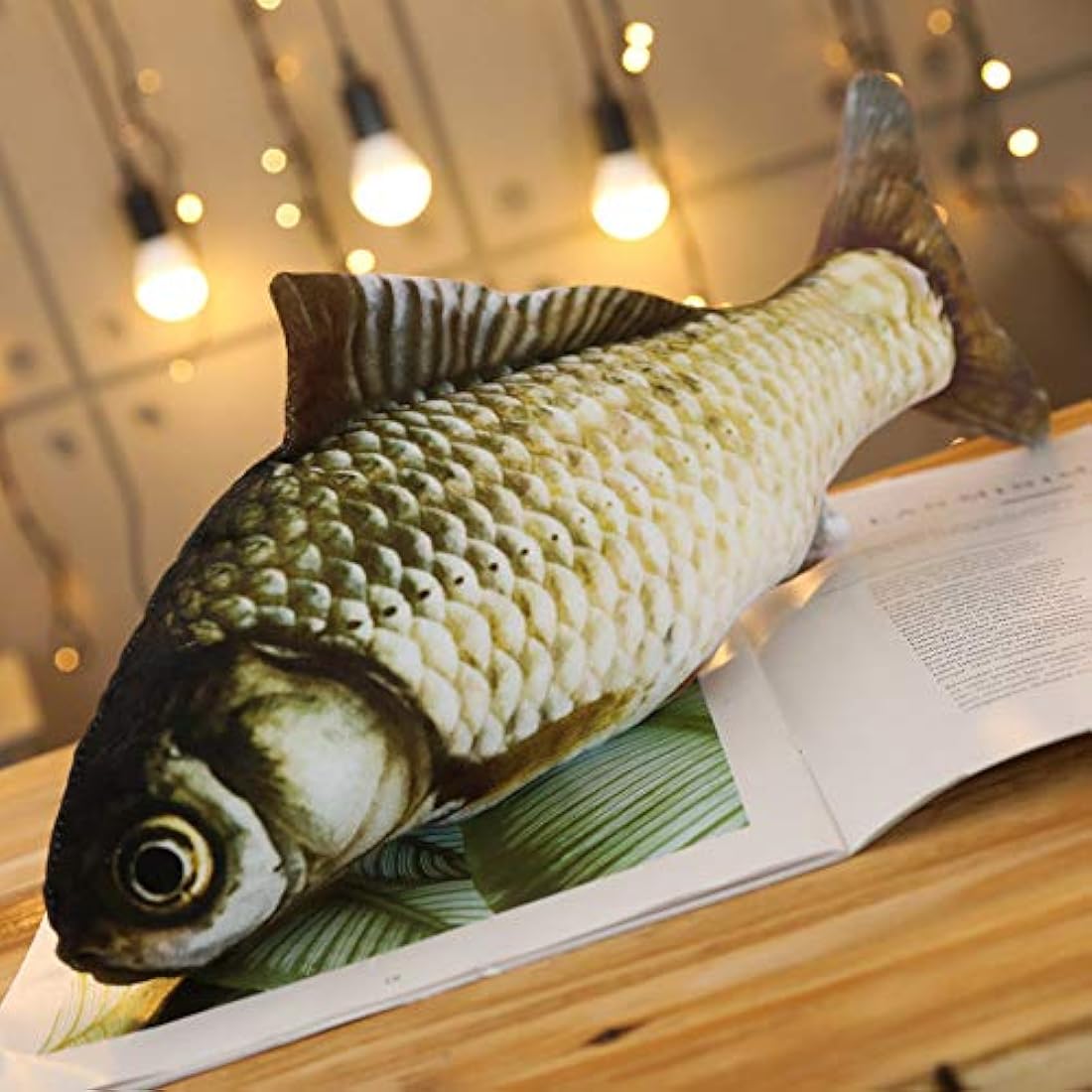 Juguete de peluche con simulación gigante de peces