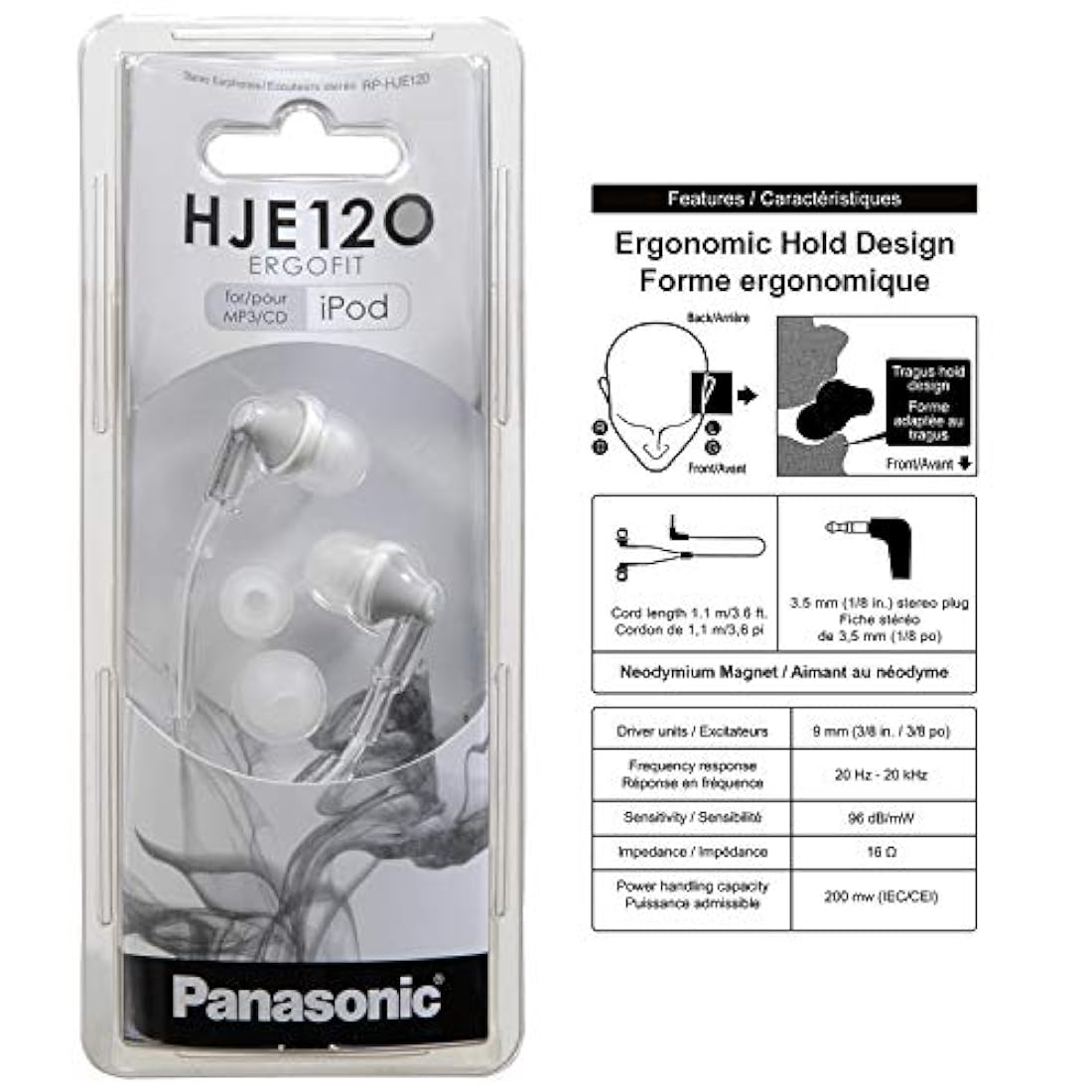 Auriculares in-ear Sin micrófono Panasonic