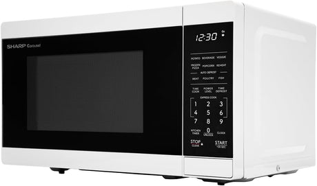 Microondas Compacto SHARP 0.7 CuFt 700W con Plato Giratorio SMC0760KW