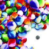 Pomones de rayas multicolor para artes y manualidades