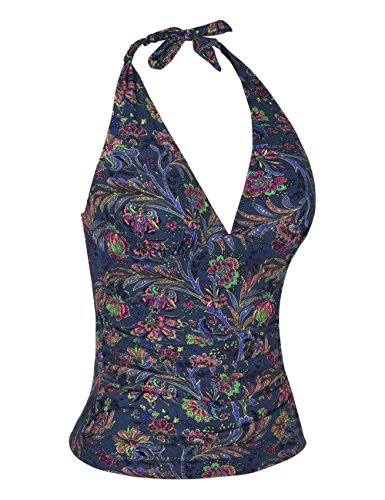 Hilor  Parte superior de tankini para natación, con cuello