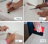 Vinilos decorativos con diseño de madera en color café