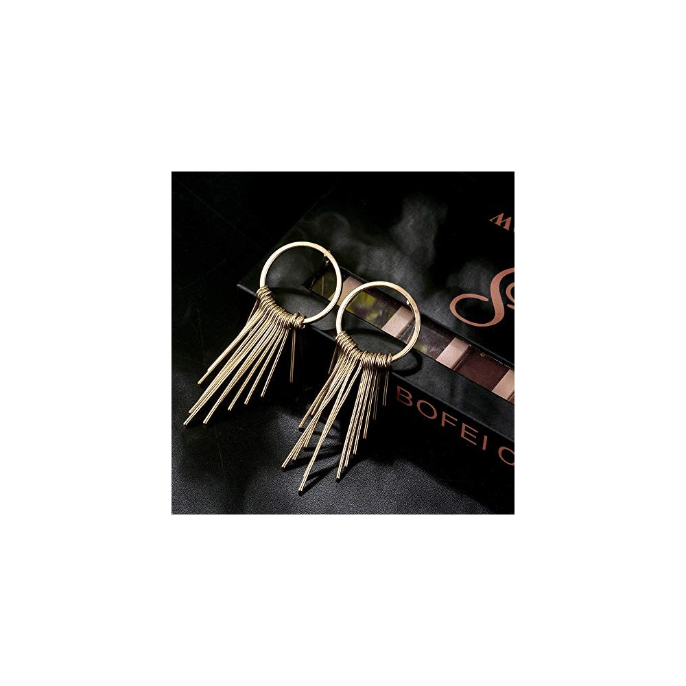 Aretes colgantes bohemio 12 pares para mujeres y niñas