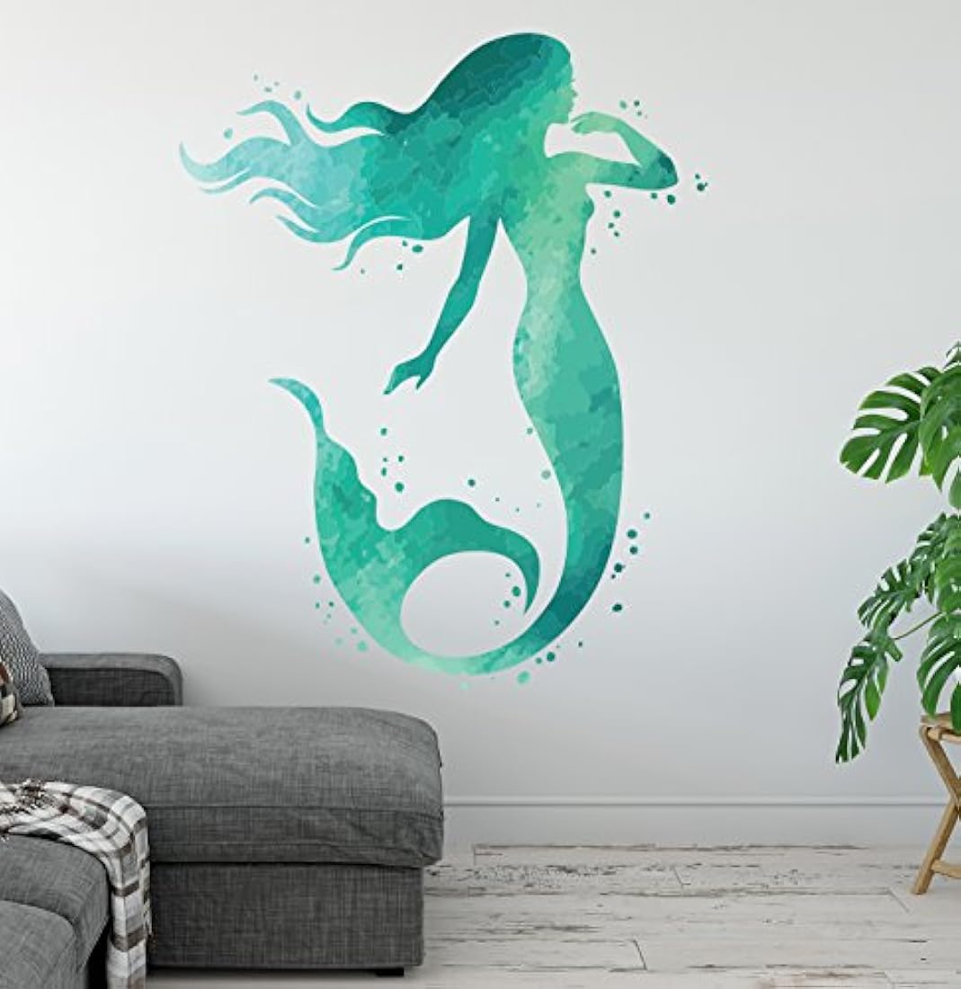 calcomanía adhesiva para pared de sirena